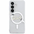 Etui Karl Lagerfeld IML Choupette and Karl Script Logo do MagSafe do Galaxy S26 FE, przezroczyste (2/7)