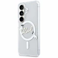 Etui Karl Lagerfeld IML Choupette and Karl Script Logo do MagSafe do Galaxy S26 FE, przezroczyste (4/7)