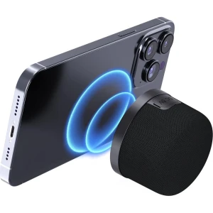 Głośnik bezprzewodowy Musthavz MagBoom MagSafe, Bluetooth 5.3, 5W, 500 mAh, TWS, czarny