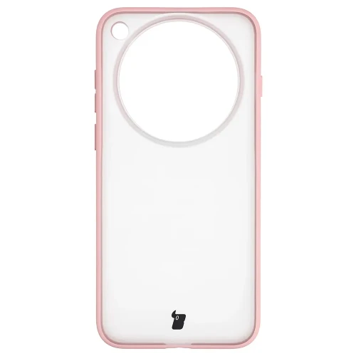 Etui Bizon Case Angelo do Vivo X500 Pro Max, półprzezroczyste z jasnoróżową ramką (2/6)