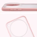 Etui Bizon Case Angelo do Vivo X500 Pro Max, półprzezroczyste z jasnoróżową ramką (3/6)