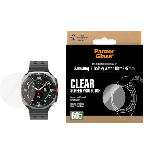 Szkło hartowane PanzerGlass Ultra-Wide Fit do Galaxy Watch Ultra 2 47mm (2026) (1/4)