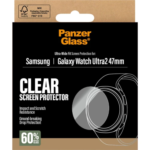 Szkło hartowane PanzerGlass Ultra-Wide Fit do Galaxy Watch Ultra 2 47mm (2026) (4/4)