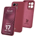 Silikonowe etui Bizon Soft Case do Xiaomi Redmi 17 4G/5G, ciemnofioletowe (1/7)