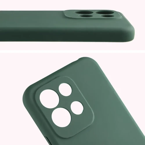 Silikonowe etui Bizon Soft Case do Xiaomi Redmi 17 4G/5G, ciemnozielone (5/7)
