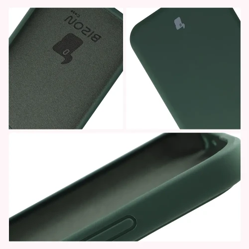 Silikonowe etui Bizon Soft Case do Xiaomi Redmi 17 4G/5G, ciemnozielone (6/7)