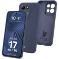 Silikonowe etui Bizon Soft Case do Xiaomi Redmi 17 4G/5G, ciemnoniebieskie (1/7)