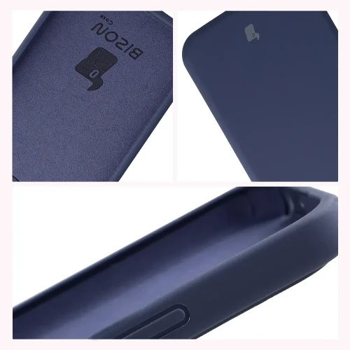 Silikonowe etui Bizon Soft Case do Xiaomi Redmi 17 4G/5G, ciemnoniebieskie (6/7)
