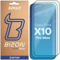 Szkło hartowane Bizon Glass Edge Duo do OPPO Find X10 Pro Max, czarna ramka, 2 sztuki (1/4)