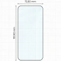 Szkło hartowane Bizon Glass Edge Duo do OPPO Find X10 Pro Max, czarna ramka, 2 sztuki (2/4)