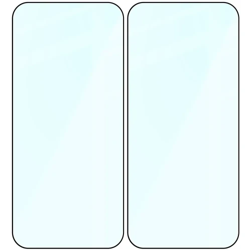 Szkło hartowane Bizon Glass Edge Duo do OPPO Find X10 Pro Max, czarna ramka, 2 sztuki (4/4)