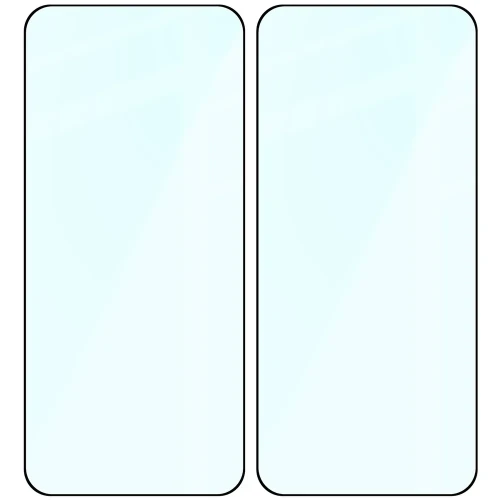 Szkło hartowane Bizon Glass Edge Duo do Vivo X500 Pro Max, czarna ramka, 2 sztuki (4/4)