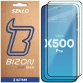 Szkło hartowane Bizon Glass Edge Duo do Vivo X500 Pro, czarna ramka, 2 sztuki (1/4)
