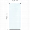Szkło hartowane Bizon Glass Edge Duo do Vivo X500 Pro, czarna ramka, 2 sztuki (2/4)