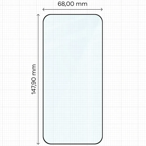 Szkło hartowane Bizon Glass Edge Duo do Vivo X500 Pro, czarna ramka, 2 sztuki (2/4)