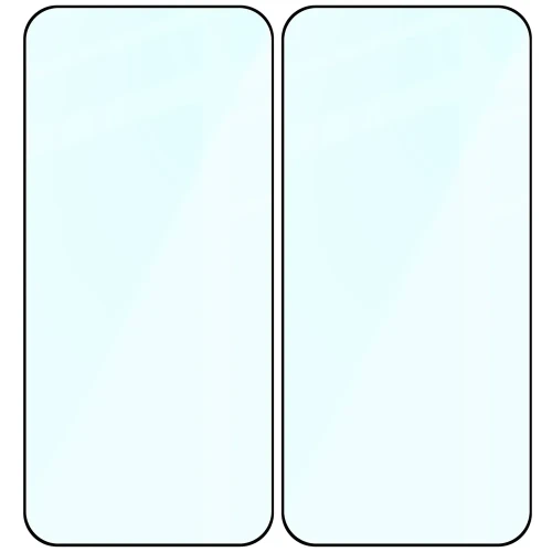 Szkło hartowane Bizon Glass Edge Duo do Vivo X500 Pro, czarna ramka, 2 sztuki (4/4)