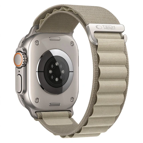 Pasek Tech Protect Nylon Pro do Apple Watch 49/46/45/44 mm, tytanowo-oliwkowy (1/8)