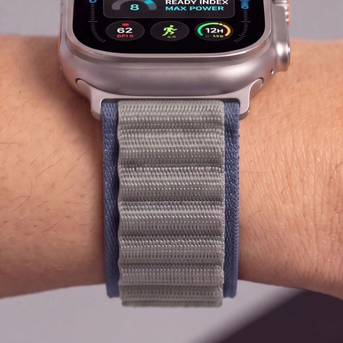 Pasek Tech Protect Nylon Pro do Apple Watch 49/46/45/44 mm, gratanowo-szary (8/9)