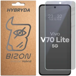 Prywatyzujące szkło hybrydowe Bizon Hybrid Shadow do Vivo V70 Lite 5G, matowe