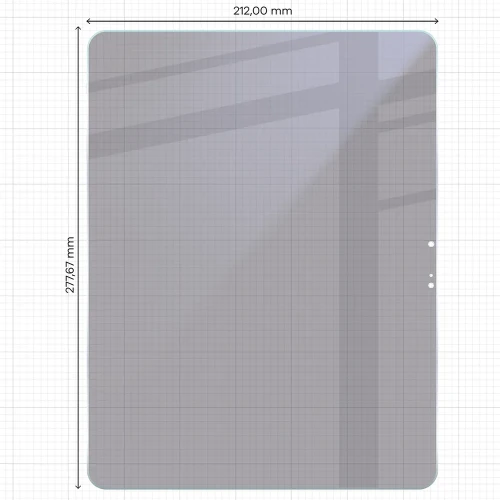 2x Prywatyzujące szklo hybrydowe z eko aplikatorem Bizon Eplikator Tab Hybrid Shadow do iPad Air 13" M4 2026 / M3 2025 (2/5)