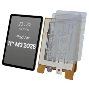 2x Prywatyzujące szkło hybrydowe z eko aplikatorem Bizon Eplikator Tab Hybrid Shadow do Apple iPad Air 11 M3 2025