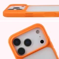 Etui Bizon Case Angelo do iPhone 18 Pro / 17 Pro, półprzezroczyste z pomarańczową ramką (3/6)