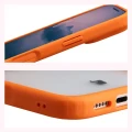 Etui Bizon Case Angelo do iPhone 18 Pro / 17 Pro, półprzezroczyste z pomarańczową ramką (4/6)