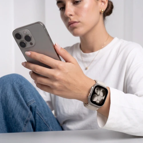 Pasek Tech Protect NylonLoop do Apple Watch 38/40/41/42 mm, beżowy (5/7)