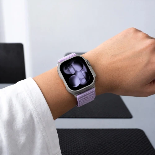Pasek Tech Protect NylonLoop do Apple Watch 38/40/41/42 mm, fioletowy (6/7)