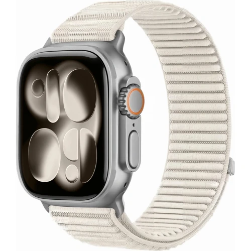 Pasek Tech Protect NylonLoop do Apple Watch 44/45/46/49 mm, beżowy (2/7)