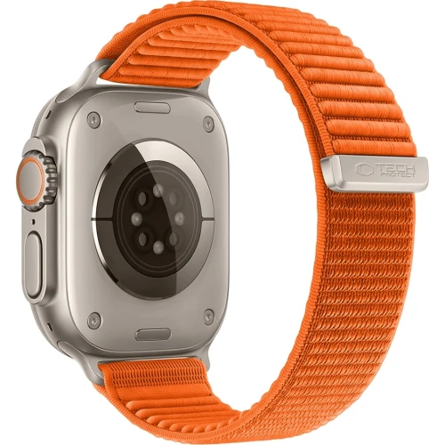 Pasek Tech Protect NylonLoop do Apple Watch 44/45/46/49 mm, pomarańczowy (1/8)