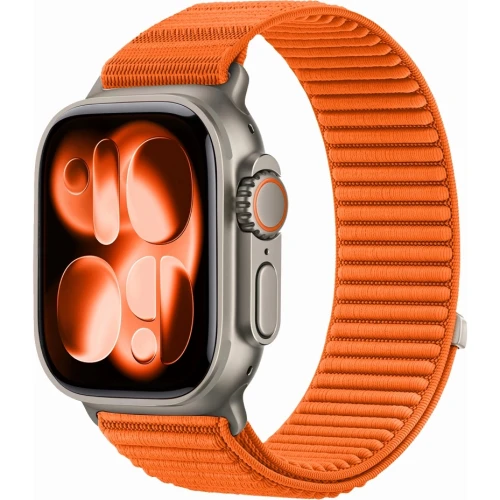 Pasek Tech Protect NylonLoop do Apple Watch 44/45/46/49 mm, pomarańczowy (2/8)