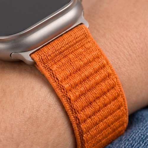 Pasek Tech Protect NylonLoop do Apple Watch 44/45/46/49 mm, pomarańczowy (6/8)