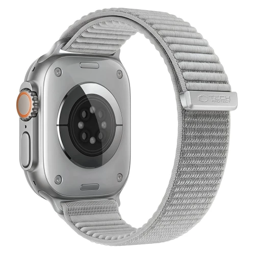 Pasek Tech Protect NylonLoop do Apple Watch 44/45/46/49 mm, jasnoszary (1/7)