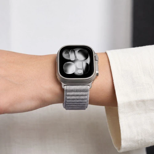 Pasek Tech Protect NylonLoop do Apple Watch 44/45/46/49 mm, jasnoszary (5/7)
