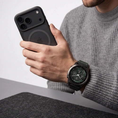 Pasek Tech Protect Nylon Pro do QuickFit 26 mm, czarno-zielony (3/6)