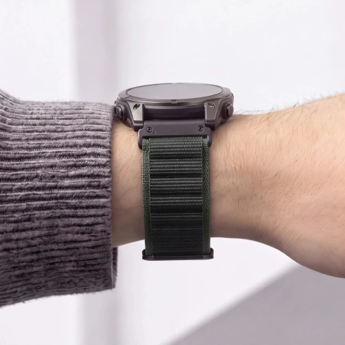 Pasek Tech Protect Nylon Pro do QuickFit 26 mm, czarno-zielony (5/6)