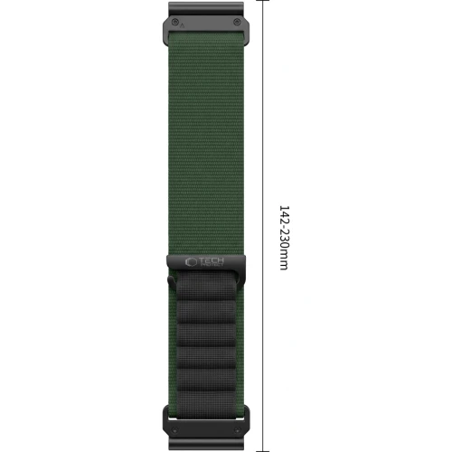 Pasek Tech Protect Nylon Pro do QuickFit 26 mm, czarno-zielony (6/6)