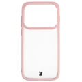 Etui Bizon Case Angelo do OPPO Find X10, półprzezroczyste z jasnoróżową ramką (2/6)