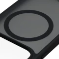 Etui z pierścieniem magnetycznym Bizon Case MatteO do OPPO Find X10, przydymione-czarne (3/8)