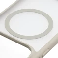 Etui z pierścieniem magnetycznym Bizon Case MatteO do OPPO Find X10, przydymione-beżowe (3/8)