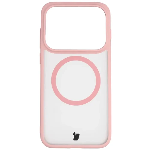 Etui z pierścieniem magnetycznym + szkło hartowane Bizon MatteO Pack do OPPO Find X10, przydymione-jasnoróżowe (2/8)