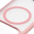 Etui z pierścieniem magnetycznym + szkło hartowane Bizon MatteO Pack do OPPO Find X10, przydymione-jasnoróżowe (4/8)