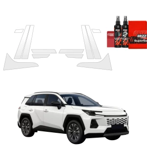 12w1 Bezbarwna folia ochronna Grizz Protector na słupki Toyota RAV4 (2026)