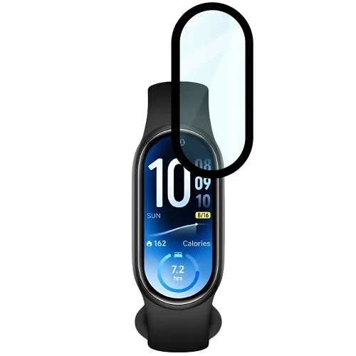 Szkło hybrydowe Bizon Watch Glass Edge Hybrid dla Xiaomi Smart Band 11, czarne (5/5)