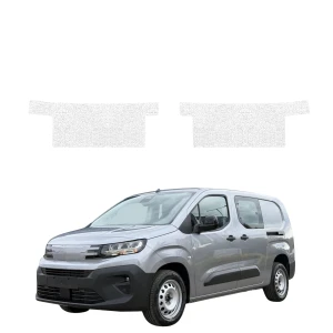 2w1 Biała powłoka techniczna Grizz Protector na przednie progi bez wcięcia Peugeot Partner (2018-2026)