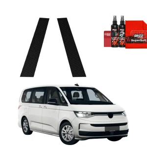 2w1 Czarna folia ochronna Grizz Protector na słupki Volkswagen Multivan T7 (2026)