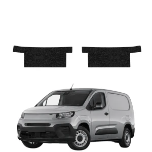 2w1 Czarna powłoka techniczna Grizz Protector na przednie progi bez wcięcia Fiat Doblo Cargo (2018-2026)
