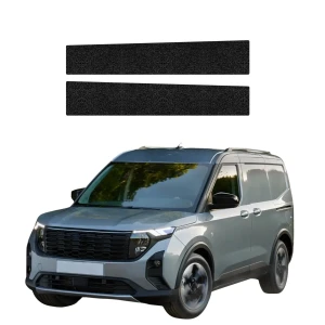 2w1 Czarna powłoka techniczna Grizz Protector na przednie progi bez wcięcia Ford Transit Courier (2024-2026)