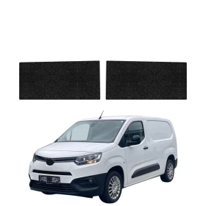 2w1 Czarna powłoka techniczna Grizz Protector na przednie progi bez wcięcia Toyota Proace City (2018-2026)